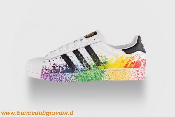 Adidas Superstar Black Rainbow