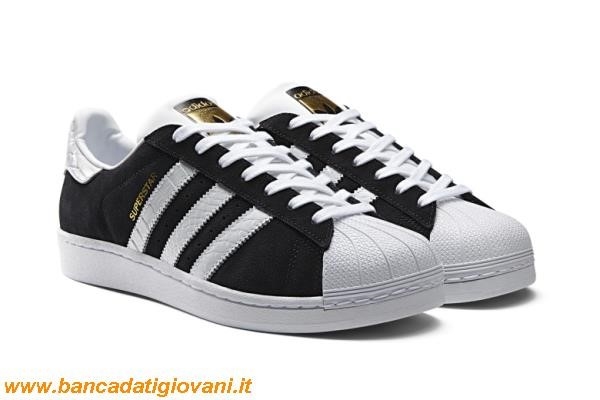 Adidas Superstar Black White Gold