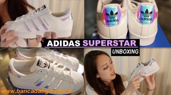 Adidas Superstar J Holo Stripes