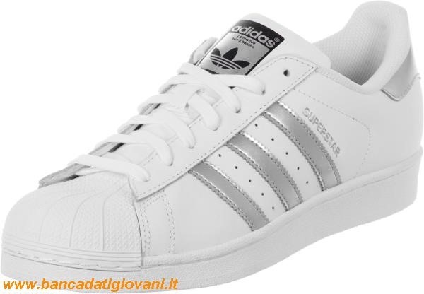 Adidas Superstar Argento Bianco