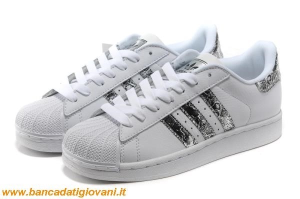 Adidas Superstar Argento Bianco