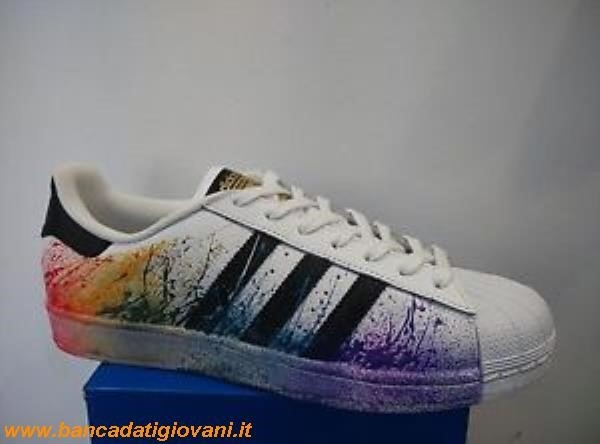 Adidas Superstar Con Schizzi Colorati