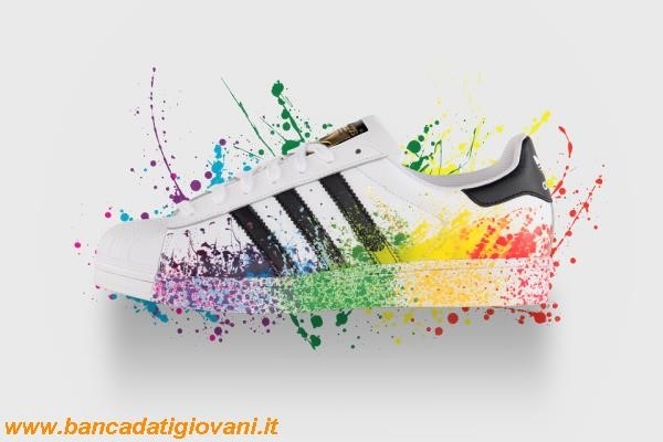Adidas Superstar Macchiate Di Colore