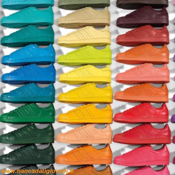 Adidas Superstar Colorate Rosse