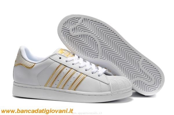 Adidas Superstar Bianco Oro