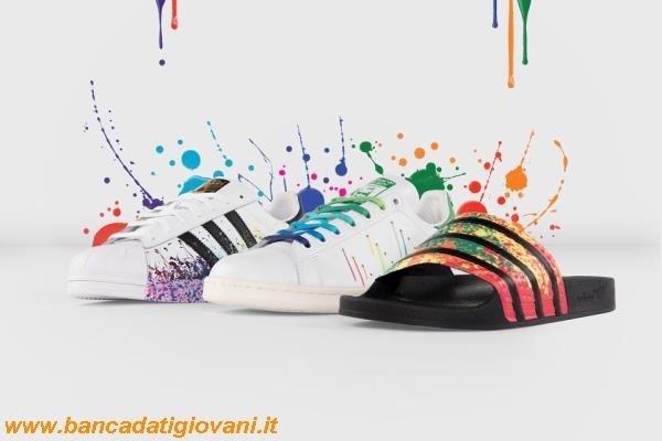 Superstar Adidas Schizzi Di Colore