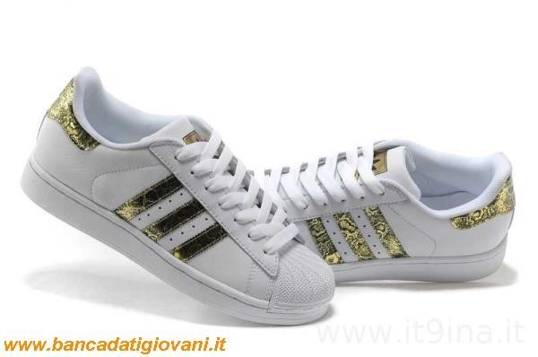 Adidas Bianche E Oro Superstar bancadatigiovani.it