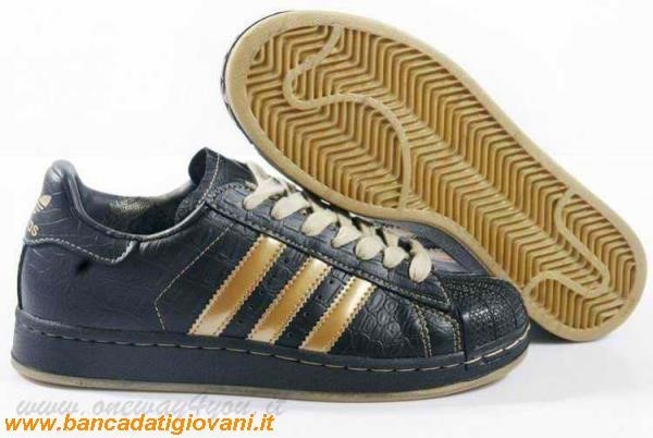 Scarpe Adidas Superstar Nere E Oro
