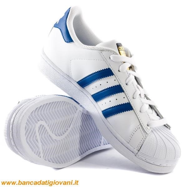 Adidas Superstar White Blue